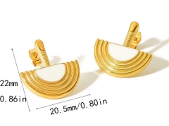 HY Wholesale Jewelry Popular Earrings 316L Stainless Steel Earrings Jewelry-HY0158E0648