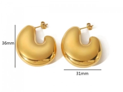 HY Wholesale Jewelry Popular Earrings 316L Stainless Steel Earrings Jewelry-HY0158E0024