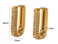 HY Wholesale Jewelry Popular Earrings 316L Stainless Steel Earrings Jewelry-HY0158E0549