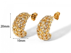 HY Wholesale Jewelry Popular Earrings 316L Stainless Steel Earrings Jewelry-HY0158E0588