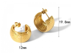 HY Wholesale Jewelry Popular Earrings 316L Stainless Steel Earrings Jewelry-HY0158E0381