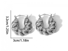 HY Wholesale Jewelry Popular Earrings 316L Stainless Steel Earrings Jewelry-HY0158E0219