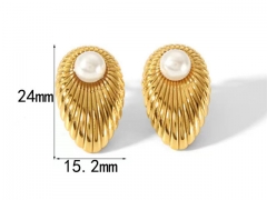 HY Wholesale Jewelry Popular Earrings 316L Stainless Steel Earrings Jewelry-HY0158E0289