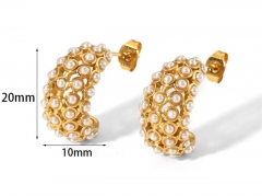 HY Wholesale Jewelry Popular Earrings 316L Stainless Steel Earrings Jewelry-HY0158E0589