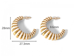 HY Wholesale Jewelry Popular Earrings 316L Stainless Steel Earrings Jewelry-HY0158E0770