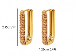 HY Wholesale Jewelry Popular Earrings 316L Stainless Steel Earrings Jewelry-HY0158E0327