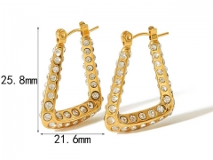 HY Wholesale Jewelry Popular Earrings 316L Stainless Steel Earrings Jewelry-HY0158E0511