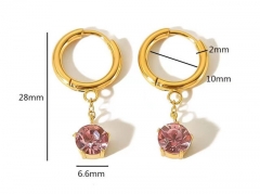 HY Wholesale Jewelry Popular Earrings 316L Stainless Steel Earrings Jewelry-HY0158E0460