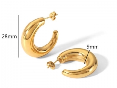 HY Wholesale Jewelry Popular Earrings 316L Stainless Steel Earrings Jewelry-HY0158E0766