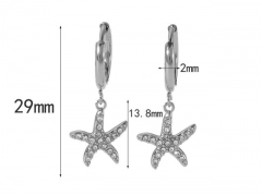 HY Wholesale Jewelry Popular Earrings 316L Stainless Steel Earrings Jewelry-HY0158E0354