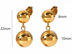 HY Wholesale Jewelry Popular Earrings 316L Stainless Steel Earrings Jewelry-HY0158E0455