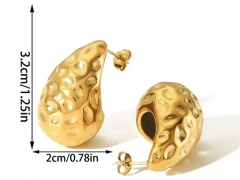 HY Wholesale Jewelry Popular Earrings 316L Stainless Steel Earrings Jewelry-HY0158E0531