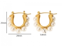 HY Wholesale Jewelry Popular Earrings 316L Stainless Steel Earrings Jewelry-HY0158E0727