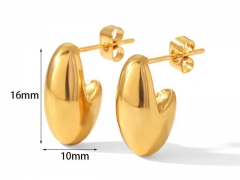 HY Wholesale Jewelry Popular Earrings 316L Stainless Steel Earrings Jewelry-HY0158E0462