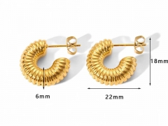 HY Wholesale Jewelry Popular Earrings 316L Stainless Steel Earrings Jewelry-HY0158E0064