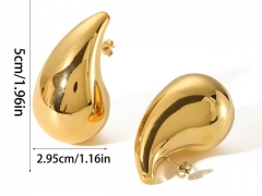 HY Wholesale Jewelry Popular Earrings 316L Stainless Steel Earrings Jewelry-HY0158E0011