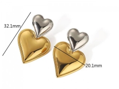 HY Wholesale Jewelry Popular Earrings 316L Stainless Steel Earrings Jewelry-HY0158E0009