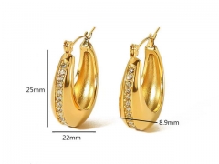 HY Wholesale Jewelry Popular Earrings 316L Stainless Steel Earrings Jewelry-HY0158E0121