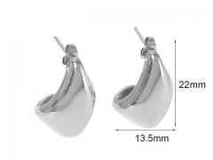 HY Wholesale Jewelry Popular Earrings 316L Stainless Steel Earrings Jewelry-HY0158E0378