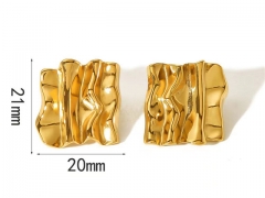 HY Wholesale Jewelry Popular Earrings 316L Stainless Steel Earrings Jewelry-HY0158E0031