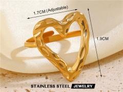 HY Wholesale Popular Rings Jewelry Stainless Steel 316L Rings-HY0159R0889