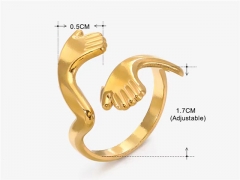 HY Wholesale Popular Rings Jewelry Stainless Steel 316L Rings-HY0159R0943