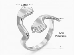 HY Wholesale Popular Rings Jewelry Stainless Steel 316L Rings-HY0159R0451