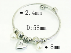 HY Wholesale Bangles Jewelry Stainless Steel 316L Popular Bangle-HY38B0951HIT