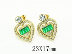 HY Wholesale Earrings Jewelry 316L Stainless Steel Earrings Jewelry-HY80E1578SPL