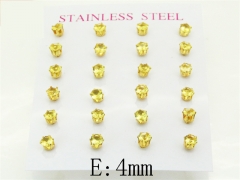 HY Wholesale Earrings Jewelry 316L Stainless Steel Earrings Jewelry-HY94E0371OY