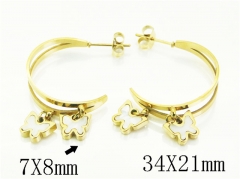 HY Wholesale Earrings Jewelry 316L Stainless Steel Earrings Jewelry-HY09E0355EML