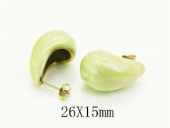 HY Wholesale Earrings Jewelry 316L Stainless Steel Earrings Jewelry-HY32E0681OG