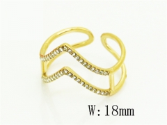 HY Wholesale Rings Jewelry Stainless Steel 316L Rings-HY15R2863CNO