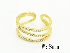 HY Wholesale Rings Jewelry Stainless Steel 316L Rings-HY15R2868ANO