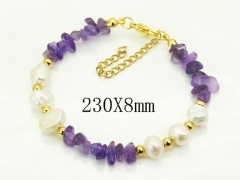 HY Wholesale Bracelets 316L Stainless Steel Jewelry Bracelets-HY12B0462HHA