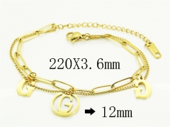 HY Wholesale Bracelets 316L Stainless Steel Jewelry Bracelets-HY41B0240HDD