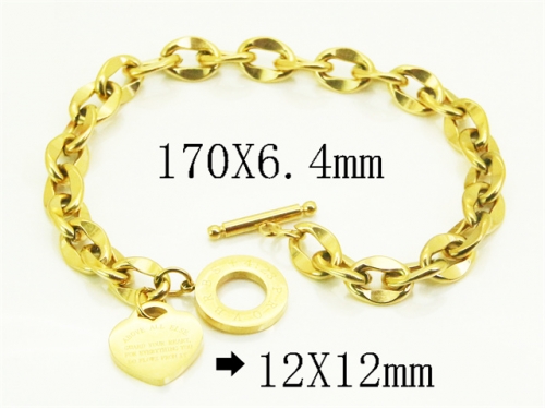 HY Wholesale Bracelets 316L Stainless Steel Jewelry Bracelets-HY41B0242SPL