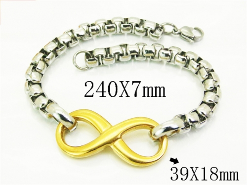 HY Wholesale Bracelets 316L Stainless Steel Jewelry Bracelets-HY61B0608LW