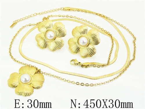 HY Wholesale Jewelry Set 316L Stainless Steel jewelry Set Fashion Jewelry-HY30S0202HOE