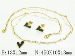 HY Wholesale Jewelry Set 316L Stainless Steel jewelry Set Fashion Jewelry-HY30S0206HNS