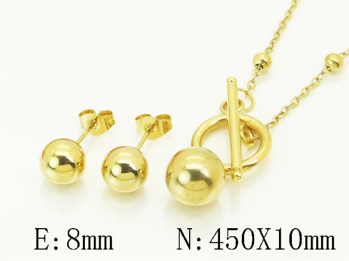 HY Wholesale Jewelry Set 316L Stainless Steel jewelry Set Fashion Jewelry-HY45S0158NL