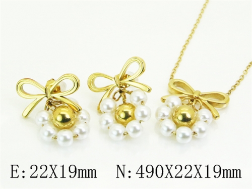 HY Wholesale Jewelry Set 316L Stainless Steel jewelry Set Fashion Jewelry-HY80S0176HLE