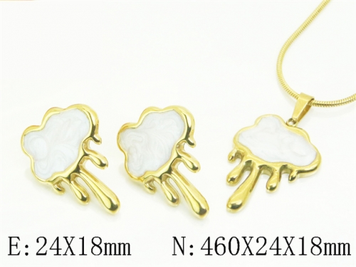 HY Wholesale Jewelry Set 316L Stainless Steel jewelry Set Fashion Jewelry-HY32S0210HIW