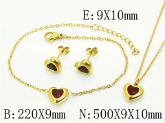 HY Wholesale Jewelry Set 316L Stainless Steel jewelry Set Fashion Jewelry-HY59S2586HHS