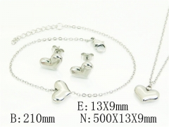 HY Wholesale Jewelry Set 316L Stainless Steel jewelry Set Fashion Jewelry-HY59S2572PV