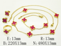 HY Wholesale Jewelry Set 316L Stainless Steel jewelry Set Fashion Jewelry-HY94S0133HLQ