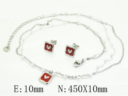 HY Wholesale Jewelry Set 316L Stainless Steel jewelry Set Fashion Jewelry-HY30S0210HJF