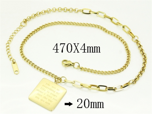 HY Wholesale Stainless Steel 316L Jewelry Hot sale Necklaces-HY04N0064HFF