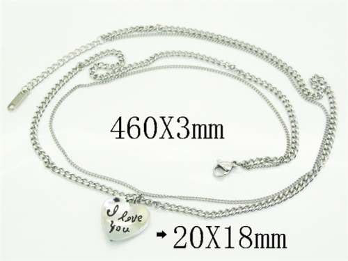 HY Wholesale Stainless Steel 316L Jewelry Hot sale Necklaces-HY04N0055HIZ