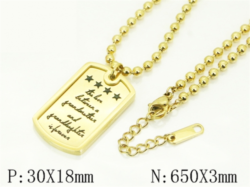 HY Wholesale Stainless Steel 316L Jewelry Hot sale Necklaces-HY04N0024HIC